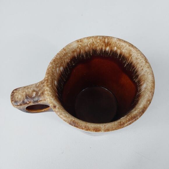 Hull Coffee Mug Vintage Brown Drip Cup Pottery‎ Oven Proof Glaze USA - Picture 4 of 4